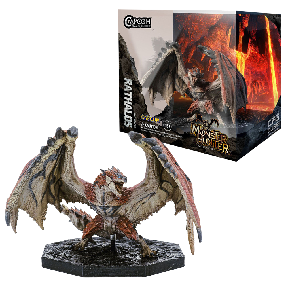 FIGURA MONSTER HUNTER CUBE FIRE WYVERN RATHALOS FIGURA MONSTER HUNTER CUBE FIRE WYVERN RATHALOS